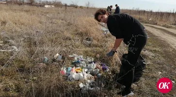 Молодежь Кропоткина ликвидировала свалку в черте города
