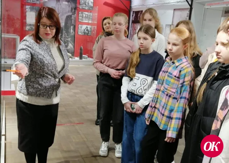 Юные художники узнали о подвигах воинов-кропоткинцев
