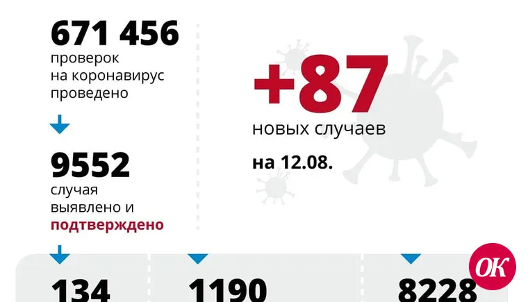 У 87 человек в регионе подтвердился коронавирус