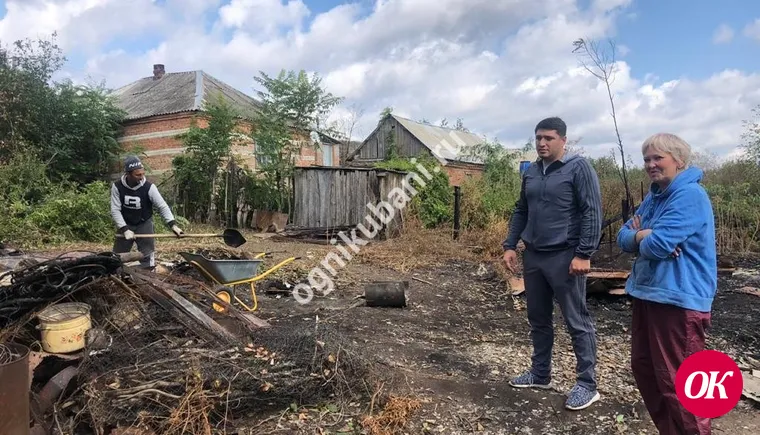 В станице Казанской на пожаре спасли пожилую женщину