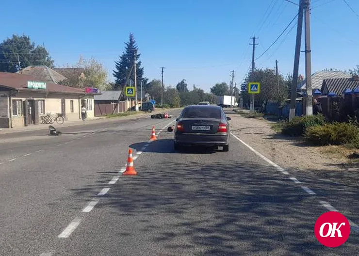 Пенсионерка за рулем скутера пострадала в ДТП
