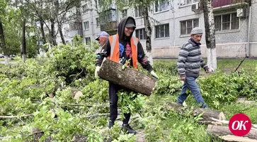 В Кавказском районе ликвидируют последствия урагана