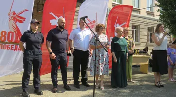 Полицейские Кавказского района провели энергичную зарядку для юных участников краевых спортивных игр «Спорт против наркотиков»
