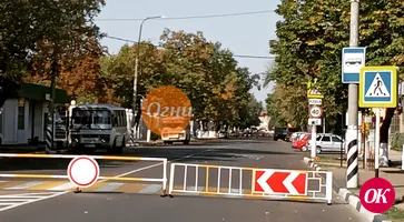 С 16 по 18 сентября перекрыто движение транспорта на улице Красной
