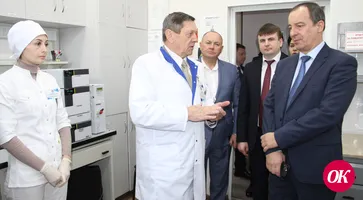 Кропоткинскую краевую ветлабораторию с ознакомительным визитом посетил председатель ЗСК Юрий Бурлачко