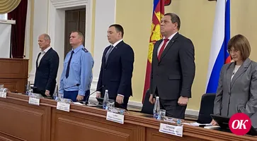 Большая сессия районного Совета при участии главы Кавказского района Юрия Ханина и прокурора района Артема Шаблова состоялась в администрации района