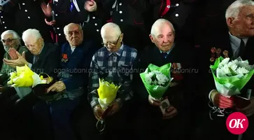 Мужчины Кавказского района принимали поздравления с Днем защитника Отечества