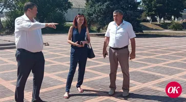 В поселке им.М.Горького завершена реконструкция центральной площади