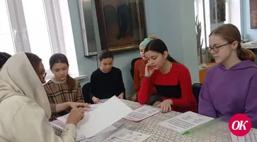 Воспитанники воскресной школы Покровского собора готовят представление к Рождеству