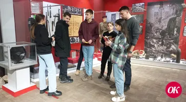 В краеведческом музее г.Кропоткина для учащихся восьмого класса СОШ № 17 состоялся военно-исторический квест по теме Великой Отечественной войны