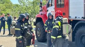 В Кропоткине стартовали соревнования пожарных