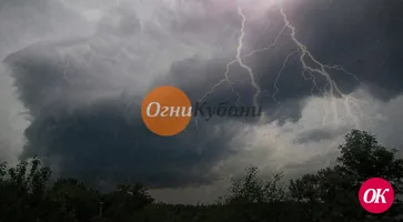 В Краснодарском крае ожидается дождь с грозой
