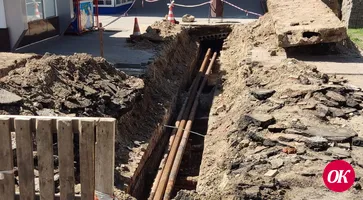 В Кропоткине на улице Красной меняют систему теплоснабжения