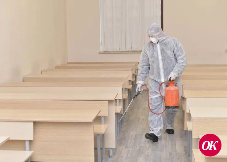 Депутат Совета Кропоткина выделил 25 тысяч рублей на дезинфекцию школы