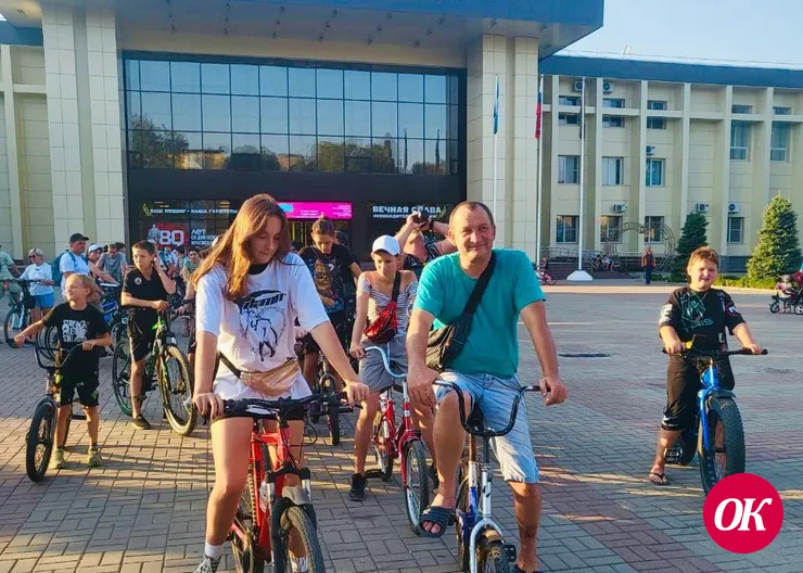 Почти 100 кропоткинцев приняли участие в патриотическом велопробеге