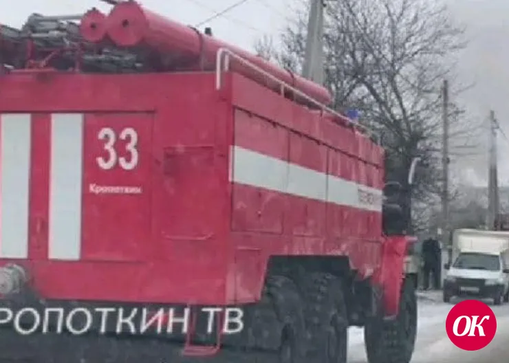 В пожаре в Кропоткине погиб хозяин дома