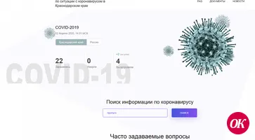 В Краснодарском крае заработал информационный портал по ситуации с коронавирусом