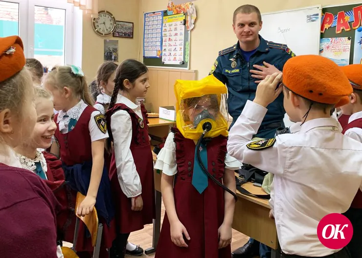 Для юных спасателей провели открытый урок по основам безопасности и жизнедеятельности