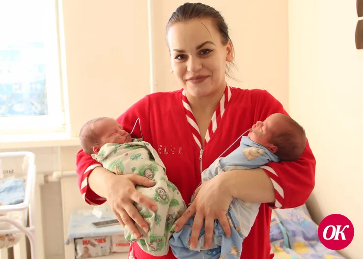 Появление на свет Давида и Дианы стало для роддома Кропоткина юбилейным — десятая двойня за год