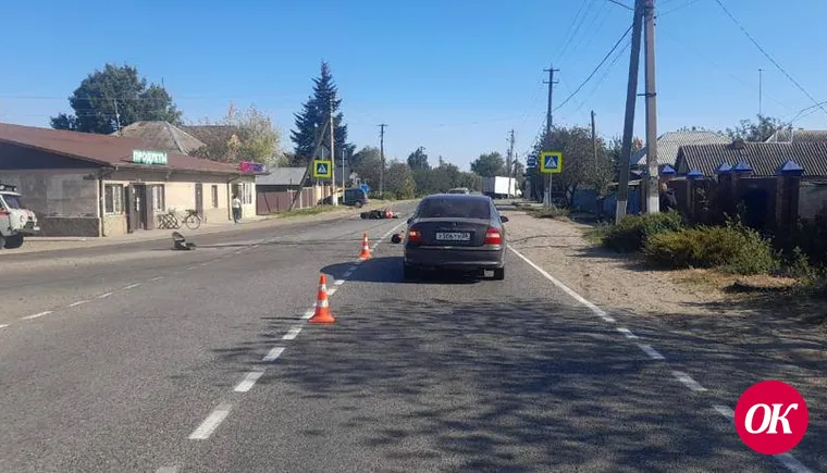 Пенсионерка за рулем скутера пострадала в ДТП