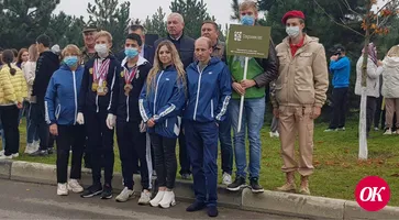 В парке 65-летия Победы высажены 100 кленов