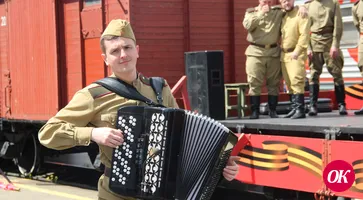 Ретро-поезд "Победа" прибыл в Кропоткин