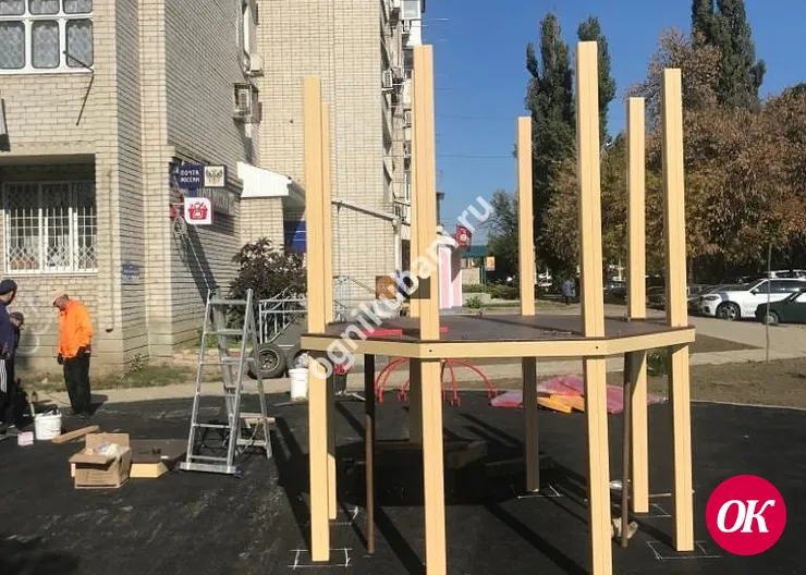 В Кропоткине завершается благоустройство прогулочных и подъездных зон