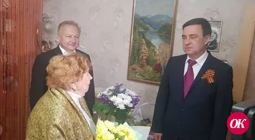 Глава Кавказского района Виталий Очкаласов поздравил ветеранов с Днем Победы