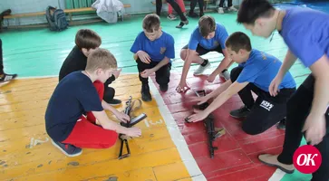 Ученики школы №44 г.Кропоткина соревновались в военизированной эстафете