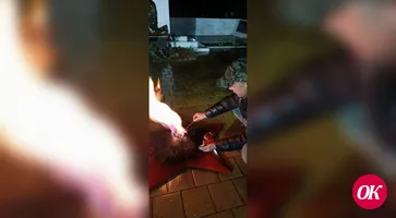 Пламя вечного огня в хуторе Лосево перенесли в лампадку