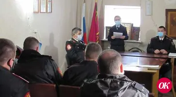 Полицейские Кавказского района провели правовое занятие с командирами казачьих дружин