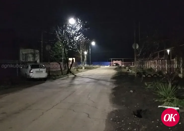 В станице Дмитриевской на улице Молодежной провели освещение