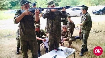 В Кавказском районе прошли соревнования среди казачьей молодежи