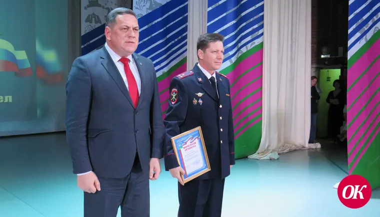 Правоохранители Кавказского района принимали поздравления с наступающим профессиональным праздником