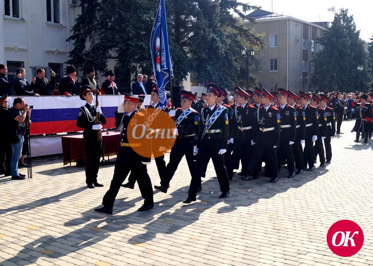 Кропоткинские кадеты приняли участие в параде Кубанского казачьего войска