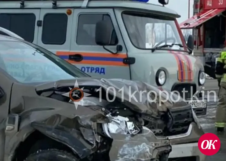 В Кавказском районе произошло ДТП. Есть пострадавший