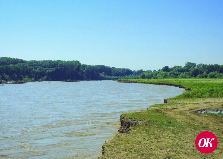 Уровень воды в реке Кубань снижен
