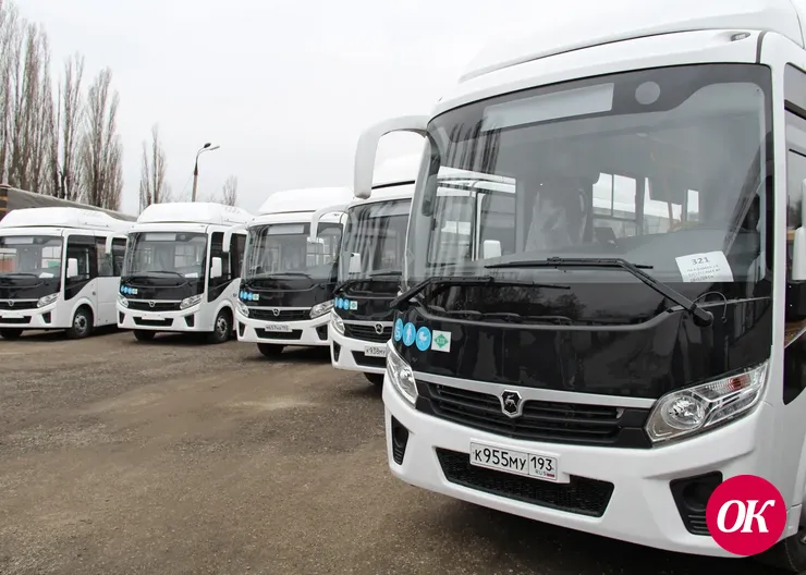 Новые пассажирские автобусы выйдут на линию в Кропоткине с понедельника