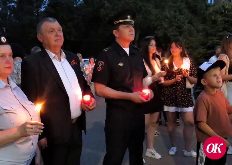 В Кавказском районе правоохранители и общественники присоединились к всероссийской акции «Свеча памяти»