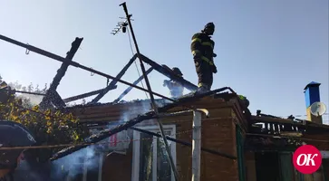 В Кропоткине произошел пожар в частном жилом доме