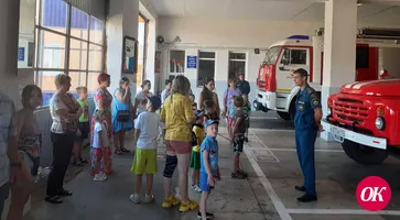 В пожарном гарнизоне провели экскурсию для детей