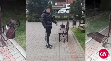В Кропоткине задержан вандал, повреждающий конструкции привокзальной площади