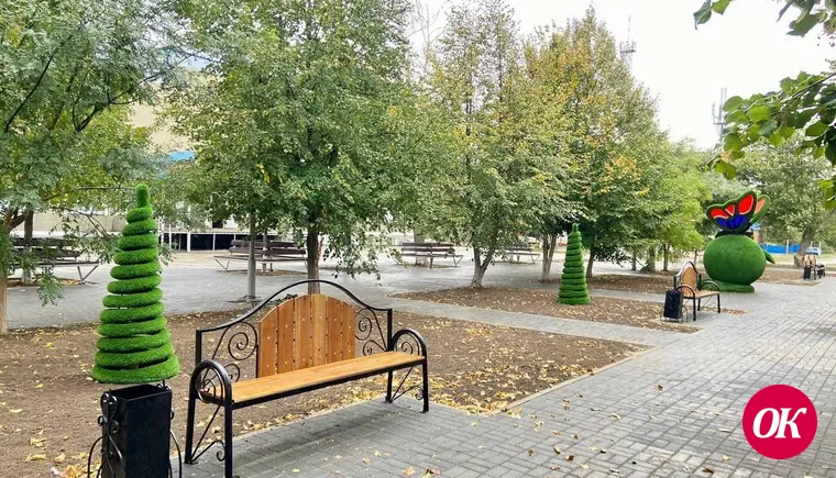 В станице Кавказской завершено благоустройство зоны отдыха возле Дома культуры