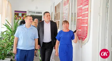 Ход ремонтных работ проверили в школах Кавказского района
