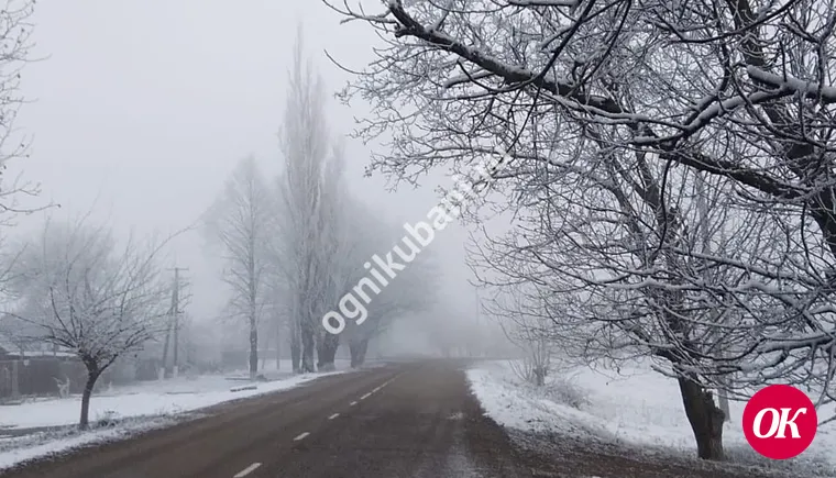 Сегодня на Кубани без осадков и местами туман