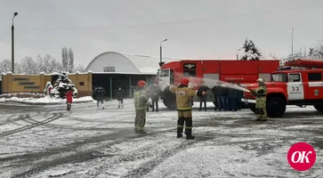 В Кавказском районе оригинально проводили на пенсию сотрудников пожарно-спасательной части