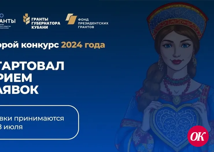 Проводится второй конкурс «Гранты Губернатора Кубани» 2024 года